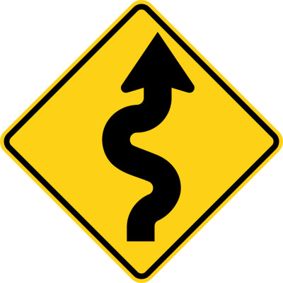 طريق متعرج