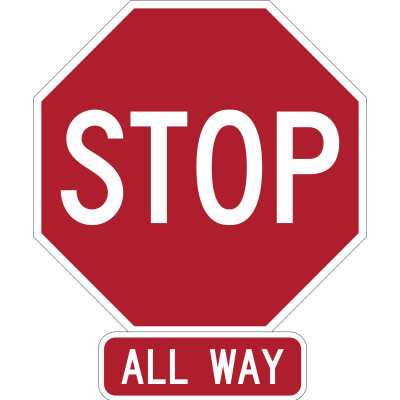 All Way Stop Sign