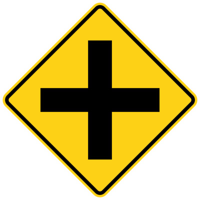 Cross Road Sign