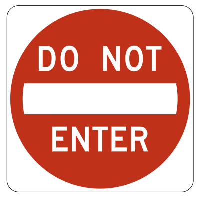 Do Not Enter