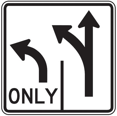 Lane Use Control Signs