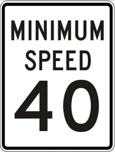 Minimum Speed Limit Sign