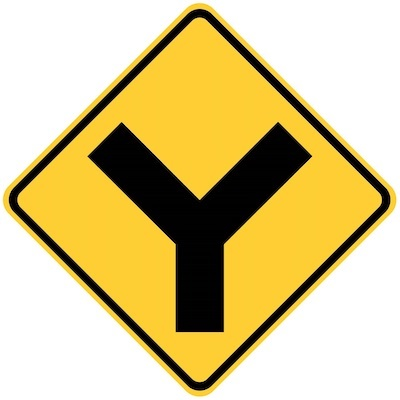 Y Intersection Sign