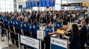 الأمن الداخلي يبدأ إجراءات دفع رواتب 50 ألف موظف أمن مطارات بعد فوضى السفر
