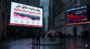 وول ستريت تغلق على خامس أسبوع خسائر متتالية و«داو» يدخل منطقة التصحيح
