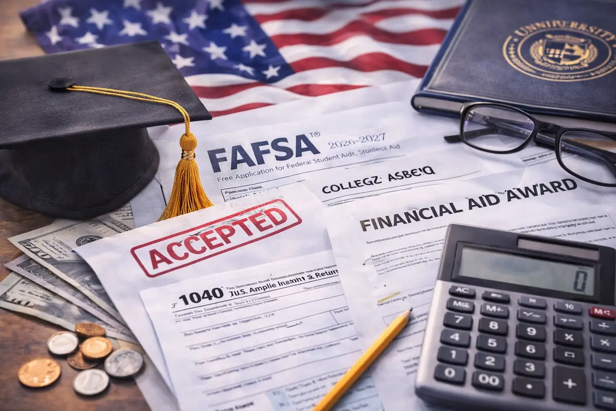 صورة رمزية عن اختيار الجامعة أو الكلية المناسبة في أمريكا والمساعدات الدراسية