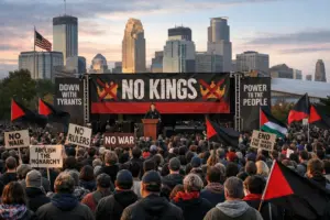 مينيسوتا تستضيف التجمع الرئيسي لحراك «No Kings» وسط توتر الهجرة والحرب