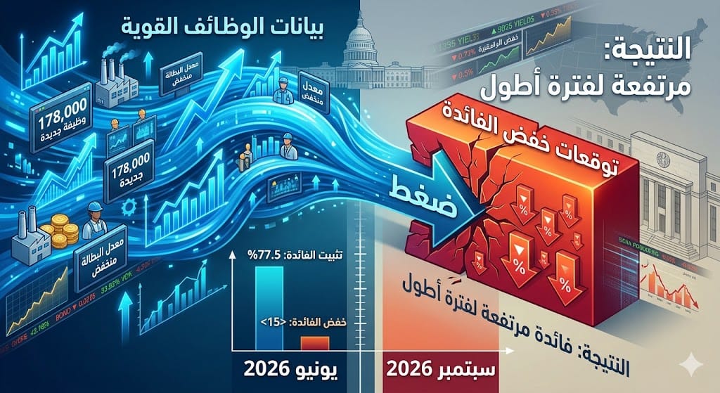 بيانات الوظائف القوية تضغط على توقعات خفض الفائدة في أمريكا