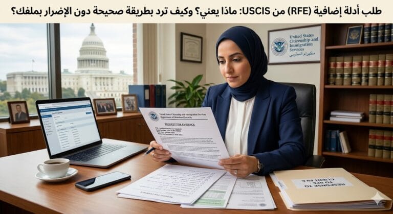 رفض أو طلب أدلة إضافية RFE من USCIS: ماذا يعني؟ وكيف ترد بطريقة صحيحة دون الإضرار بملفك؟