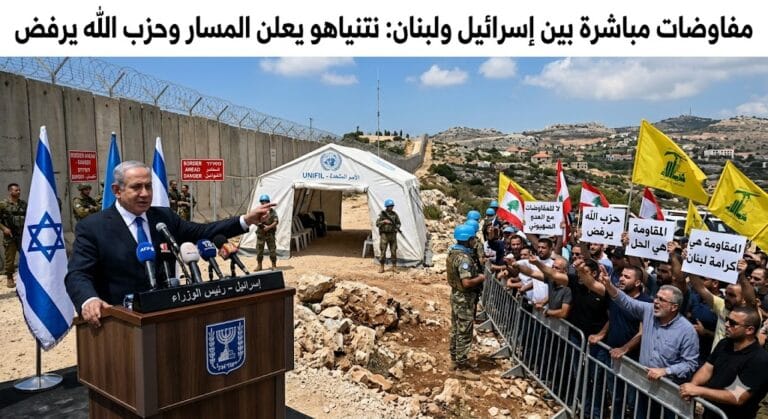 مفاوضات مباشرة بين إسرائيل ولبنان: نتنياهو يعلن المسار وحزب الله يرفض
