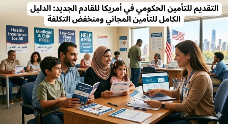 التقديم للتأمين الحكومي في أمريكا للقادم الجديد: الدليل الكامل للتأمين المجاني ومنخفض التكلفة