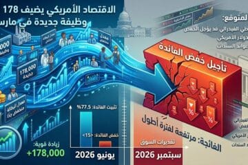 الاقتصاد الأمريكي يضيف 178 ألف وظيفة جديدة في مارس