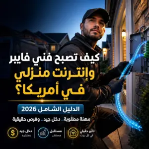 كيف تصبح فني فايبر وإنترنت منزلي في أمريكا في 2026: الدليل الشامل