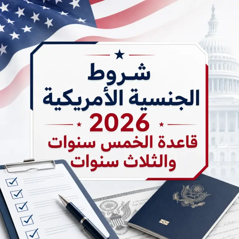 شروط الجنسية الأمريكية 2026: قاعدة الخمس سنوات والثلاث سنوات
