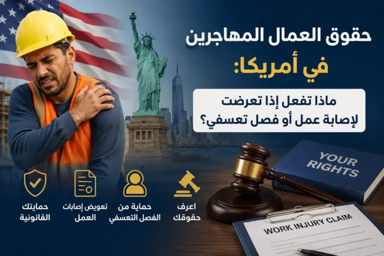 حقوق العمال المهاجرين في أمريكا: ماذا تفعل إذا تعرضت لإصابة عمل أو فصل تعسفي؟