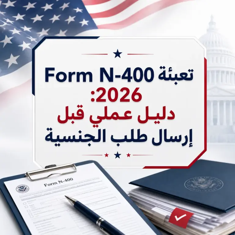 تعبئة Form N-400 2026: دليل عملي قبل إرسال طلب الجنسية