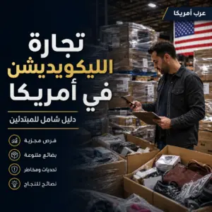 تجارة الليكويديشن في أمريكا 2026: دليل كامل لشراء المرتجعات والبضائع المصفّاة والربح منها