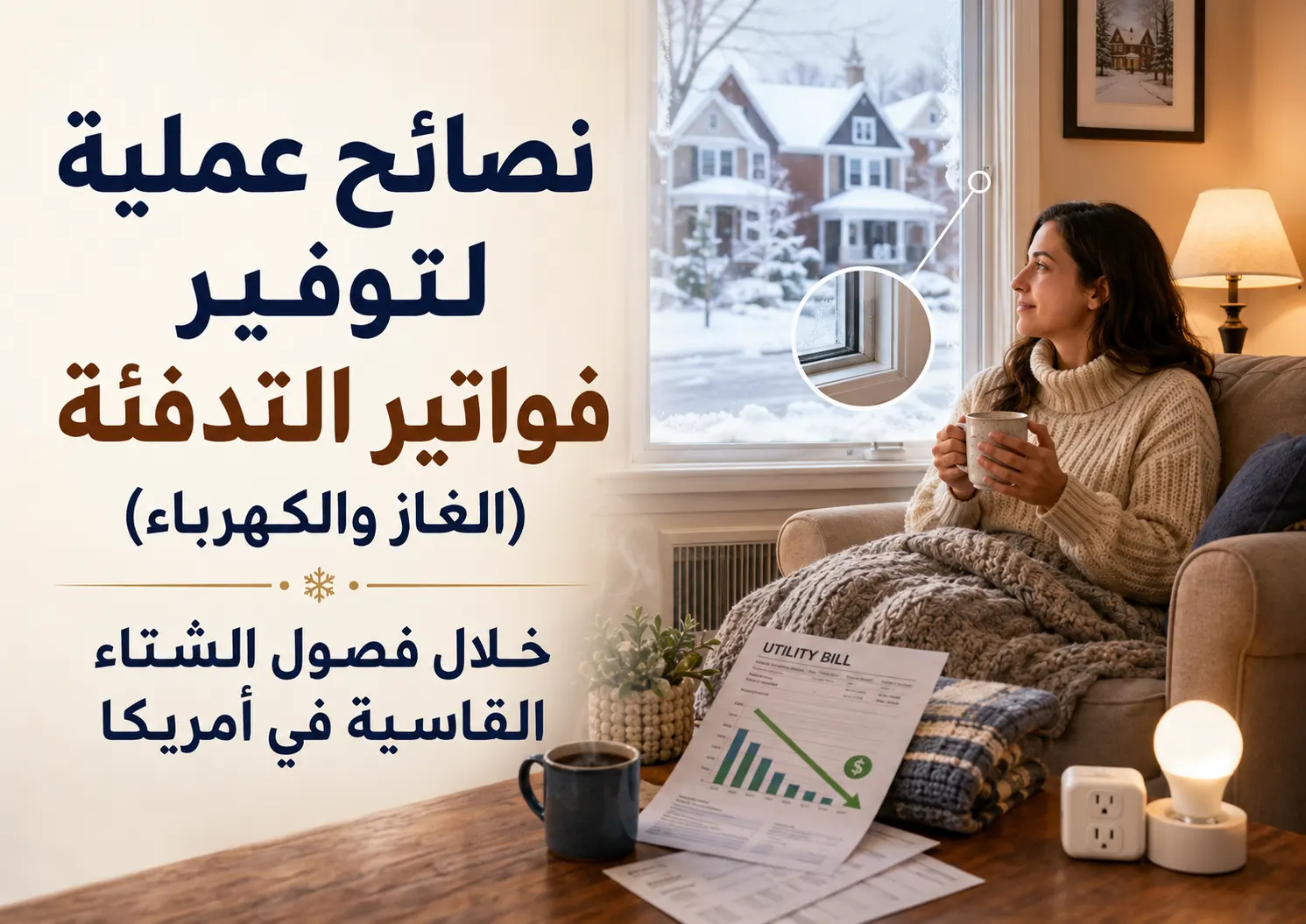 نصائح عملية لتوفير فواتير التدفئة (الغاز والكهرباء)