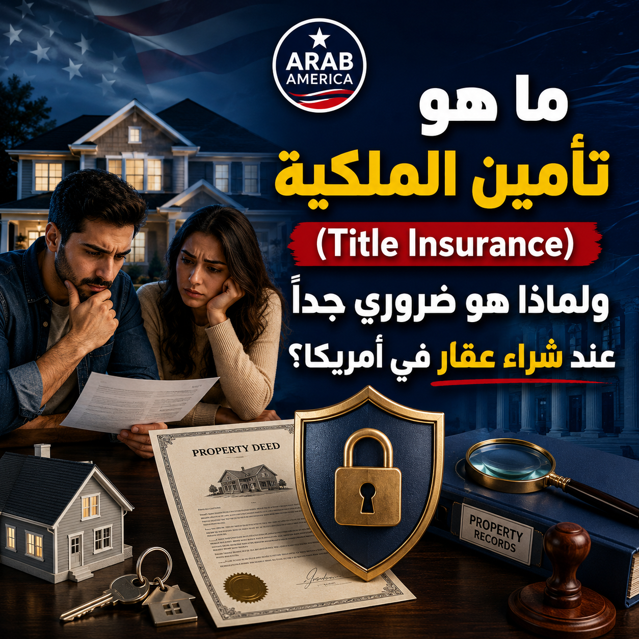 ما هو تأمين الملكية (Title Insurance) ولماذا هو ضروري جداً عند شراء عقار في أمريكا؟