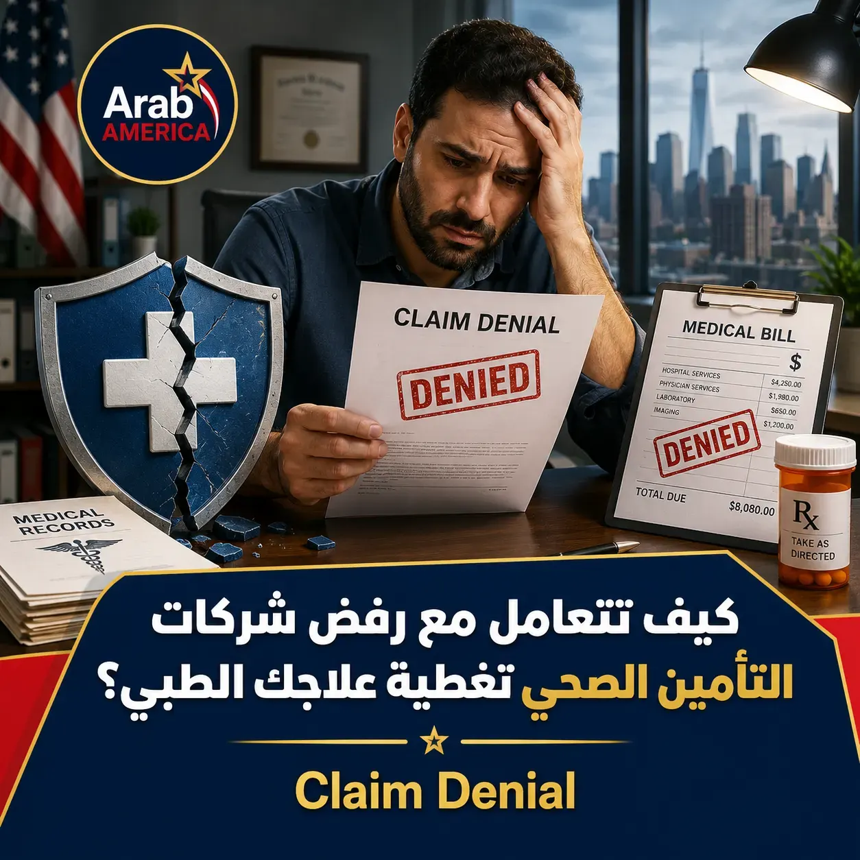 كيف تتعامل مع رفض شركات التأمين الصحي تغطية علاجك الطبي (Claim Denial)؟