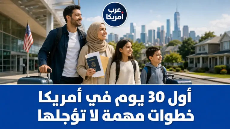 أول 30 يوم في أمريكا: خطوات مهمة لا تؤجلها
