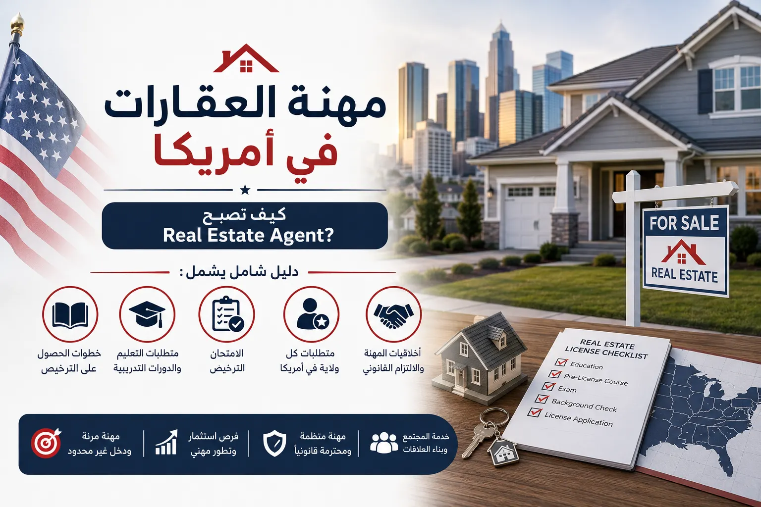 مهنة العقارات في أمريكا