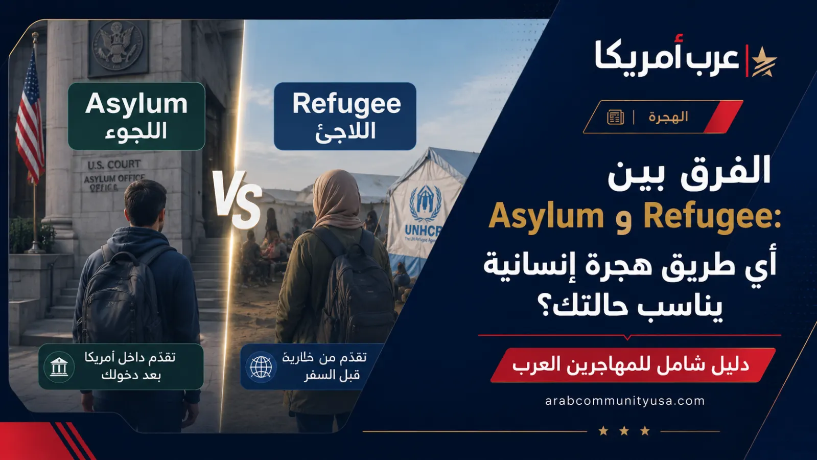 الفرق بين Asylum وRefugee: أي طريق هجرة إنسانية يناسب حالتك؟