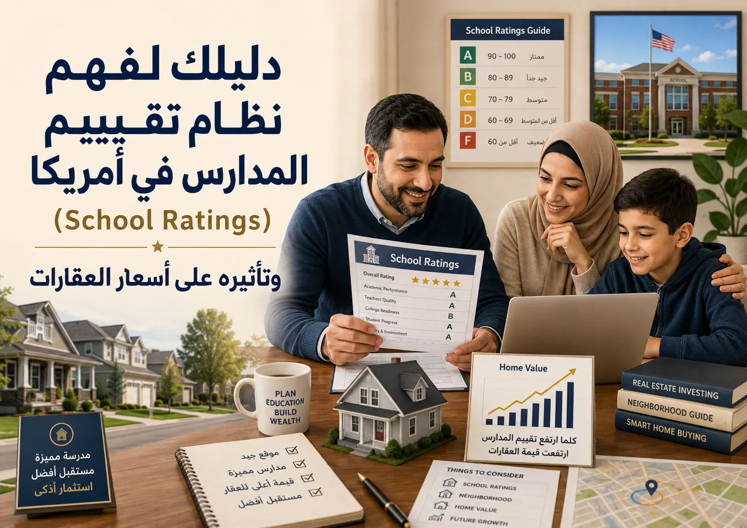 دليلك لفهم نظام تقييم المدارس في أمريكا