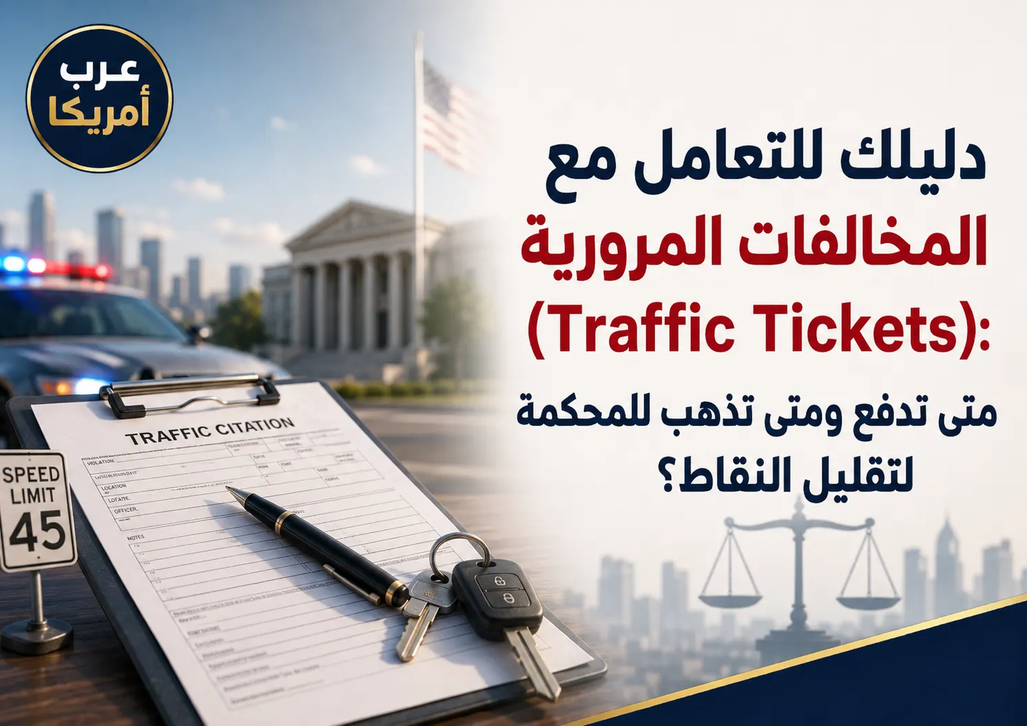 دليلك للتعامل مع المخالفات المرورية