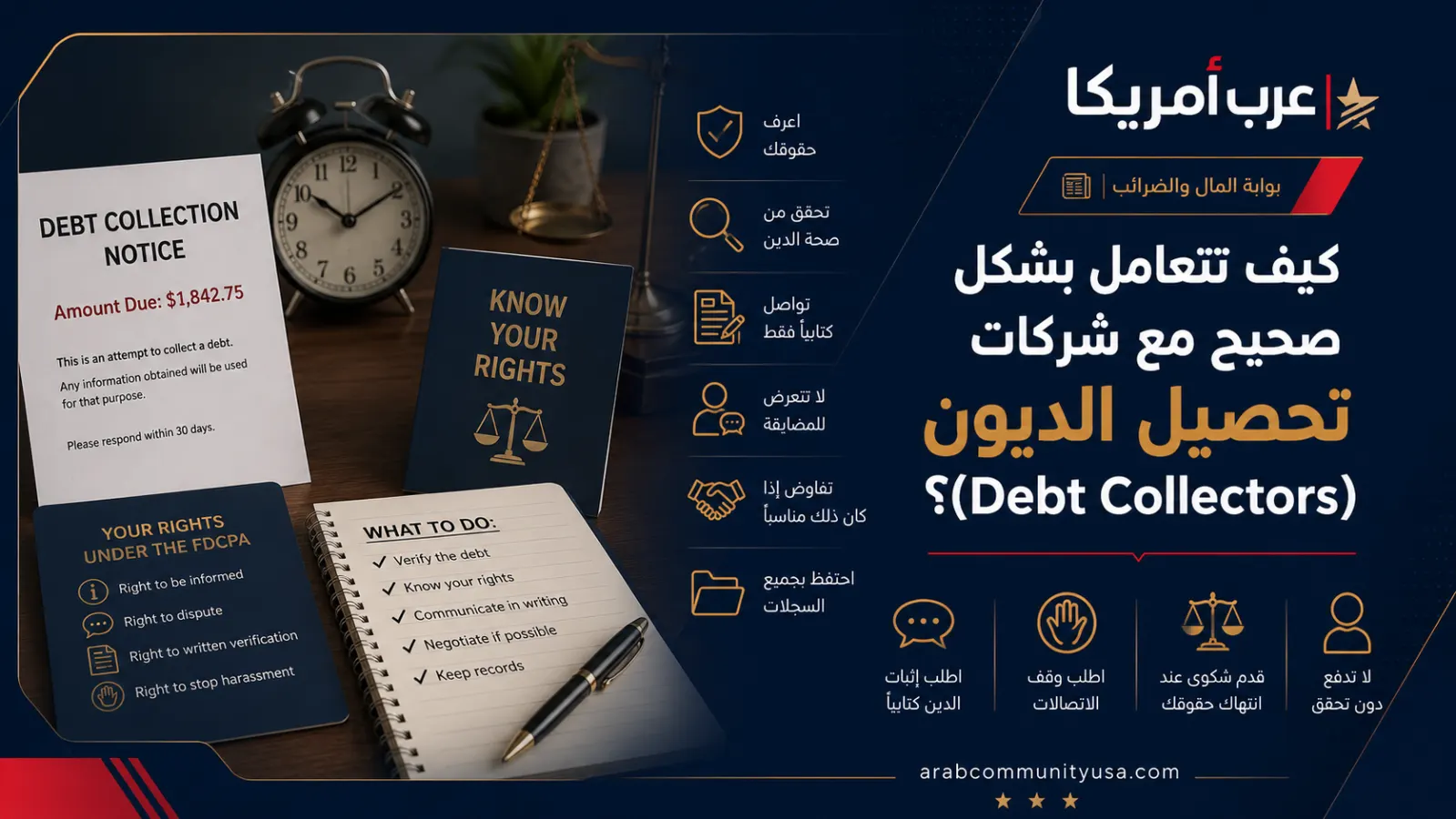 كيف تتعامل بشكل صحيح مع شركات تحصيل الديون (Debt Collectors)؟