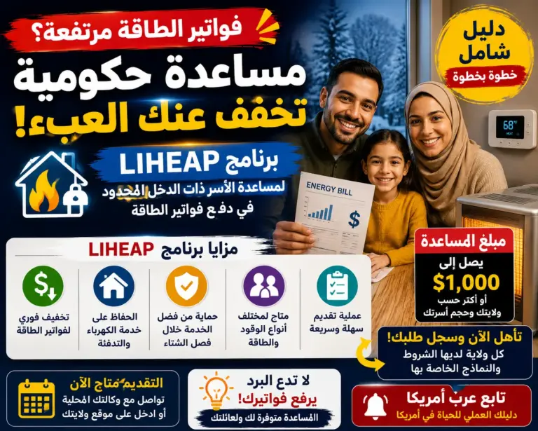 مساعدة فواتير الكهرباء والغاز عبر LIHEAP: شروط الدخل وطريقة التقديم في ولايتك