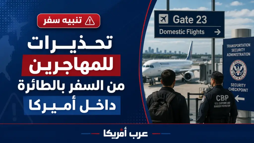 تحذيرات للمهاجرين من السفر الداخلي مع توسع اعتقالات ICE في المطارات