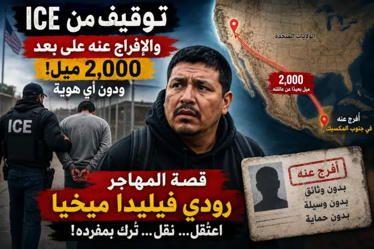 قاضٍ أمر بإطلاق سراحه… ثم أفرجت ICE عنه على بُعد 2,000 ميل من منزله ومن دون هويته