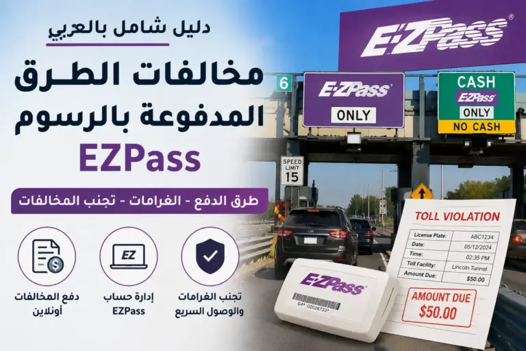مخالفات الطرق المدفوعة Toll Roads وE-ZPass: كيف تدفع وتتجنب الغرامات؟