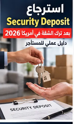 استرجاع Security Deposit بعد ترك الشقة في أمريكا 2026: دليل عملي للمستأجر