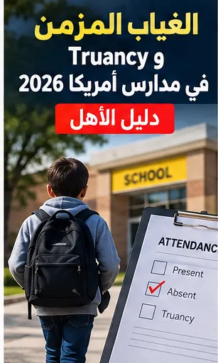 الغياب المزمن وTruancy في مدارس أمريكا 2026: دليل الأهل