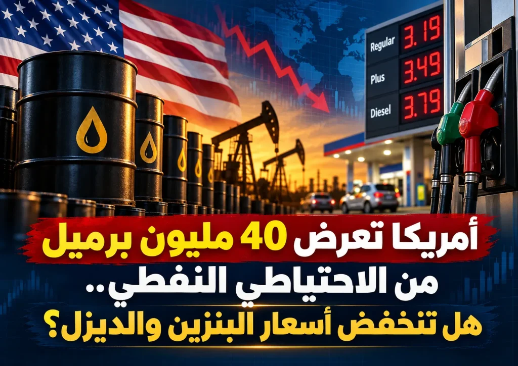 أمريكا تعرض 40 مليون برميل من الاحتياطي النفطي.. هل تنخفض أسعار البنزين والديزل؟