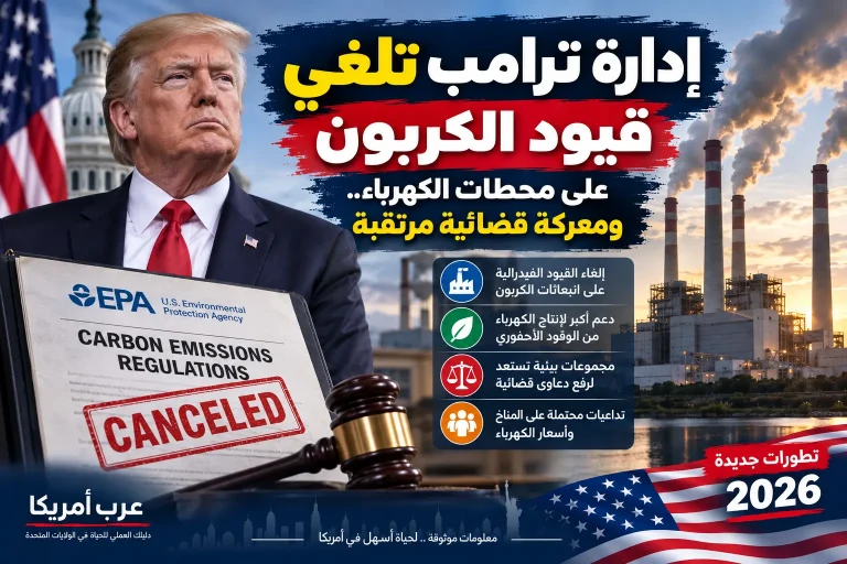 إدارة ترامب تلغي قيود الكربون على محطات الكهرباء.. ومعركة قضائية مرتقبة