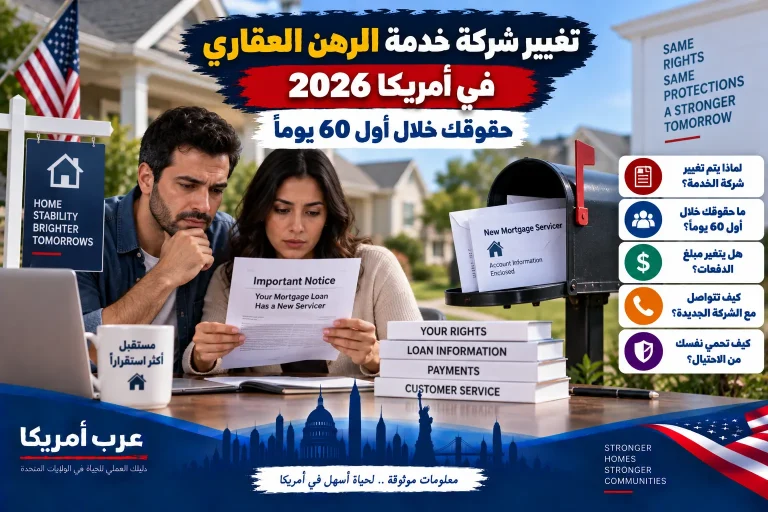 تغيير شركة خدمة الرهن العقاري في أمريكا 2026: حقوقك خلال أول 60 يومًا