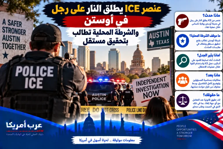 عنصر ICE يطلق النار على رجل في أوستن.. والشرطة المحلية تطالب بتحقيق مستقل