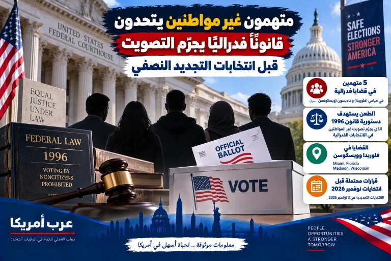 متهمون غير مواطنين يتحدون قانونًا فدراليًا يجرّم التصويت قبل انتخابات التجديد النصفي