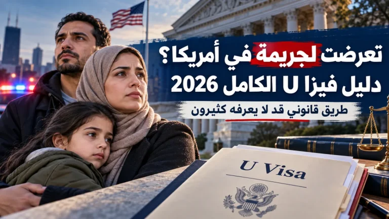 تعرضت لجريمة في أمريكا؟ هذه الفيزا قد تفتح لك طريقًا قانونيًا لا يعرفه كثيرون — دليل فيزا U الكامل 2026