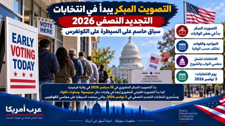 التصويت المبكر يبدأ في انتخابات التجديد النصفي 2026.. سباق حاسم على السيطرة على الكونغرس