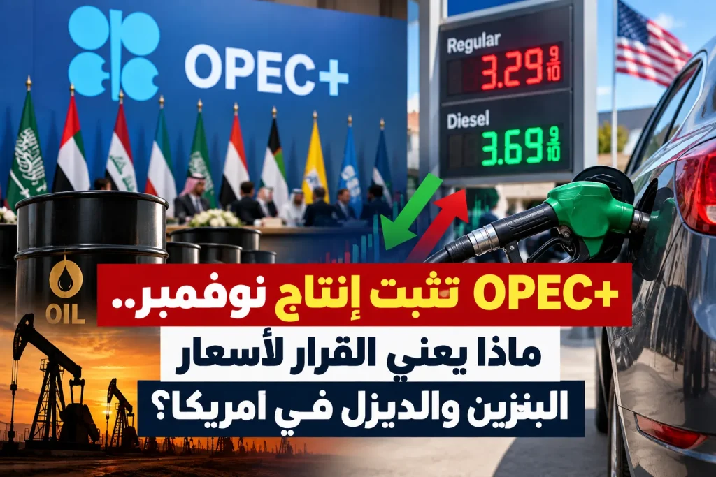 OPEC+ تثبّت إنتاج نوفمبر.. ماذا يعني القرار لأسعار البنزين والديزل في أمريكا؟