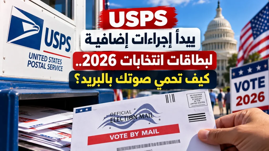 USPS يبدأ إجراءات إضافية لبطاقات انتخابات 2026.. كيف تحمي صوتك بالبريد؟