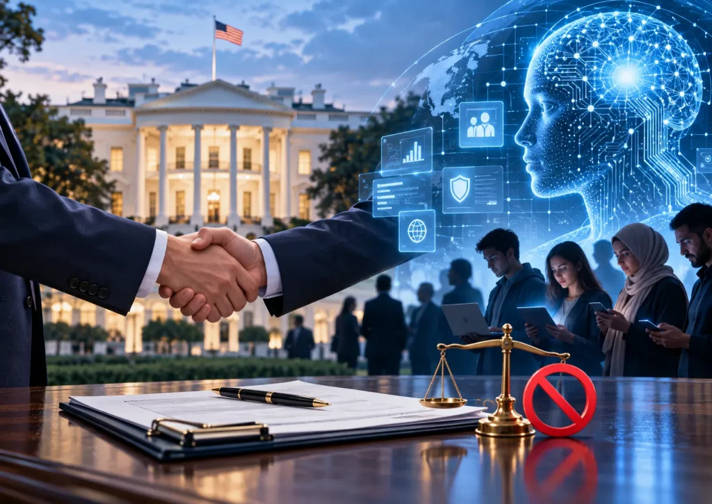 اتفاق البيت الأبيض مع شركات الذكاء الاصطناعي طوعي بلا عقوبات.. ماذا يعني للمستخدمين؟