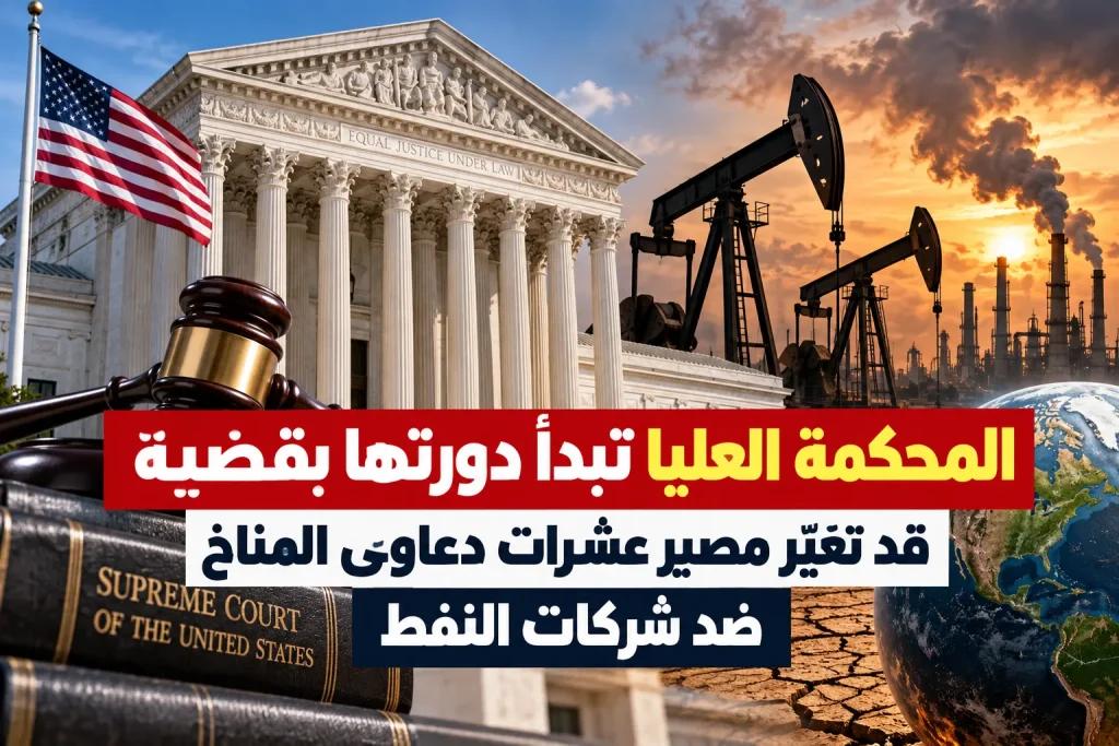المحكمة العليا تبدأ دورتها بقضية قد تغيّر مصير عشرات دعاوى المناخ ضد شركات النفط