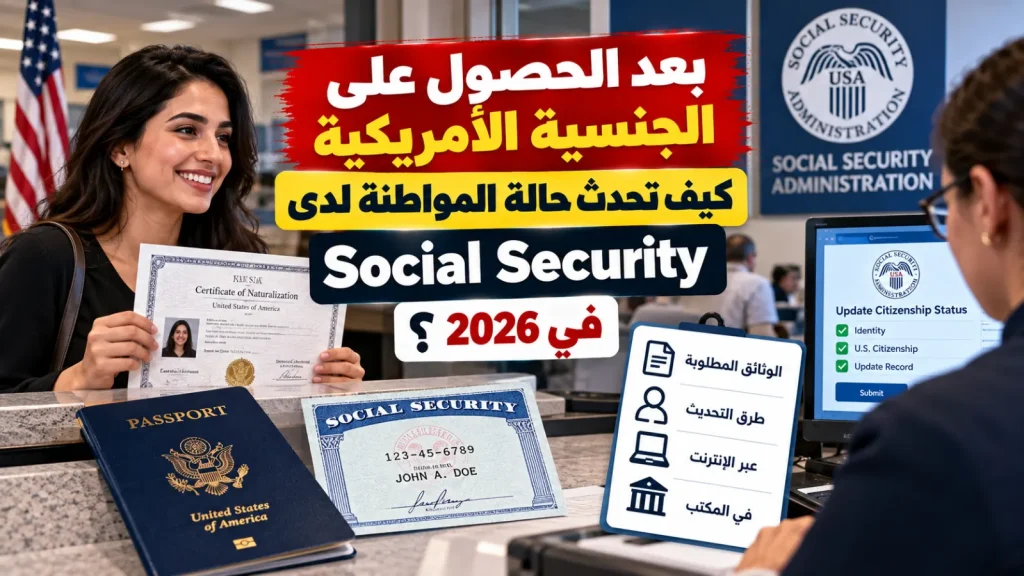 بعد الحصول على الجنسية الأمريكية: كيف تحدّث حالة المواطنة لدى Social Security في 2026؟