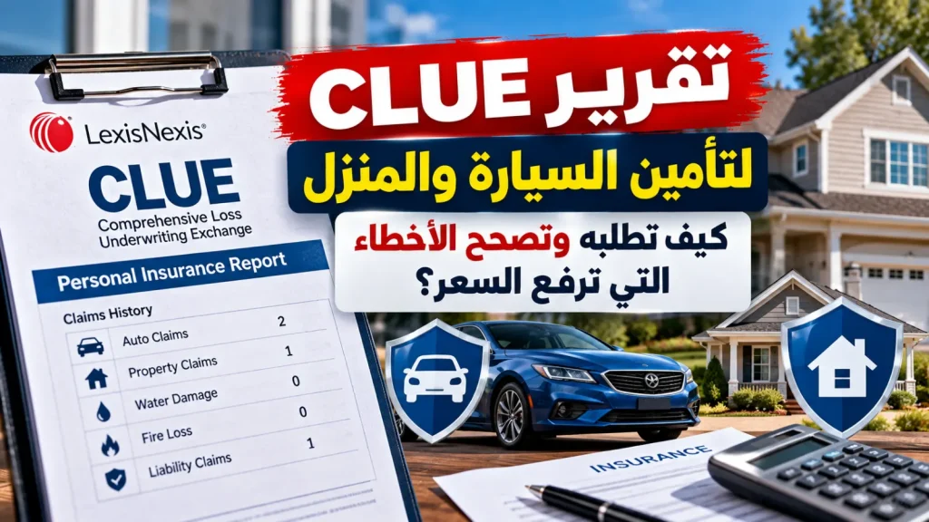 تقرير CLUE لتأمين السيارة والمنزل: كيف تطلبه وتصحح الأخطاء التي ترفع السعر؟