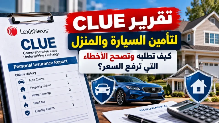 تقرير CLUE لتأمين السيارة والمنزل: كيف تطلبه وتصحح الأخطاء التي ترفع السعر؟